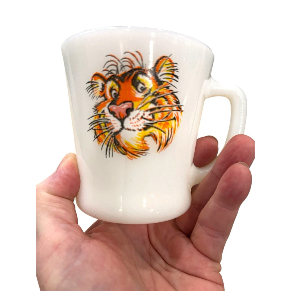 Fire King Esson Exxon Mug / Milk Glass / Advertising Coffee Cup vintage